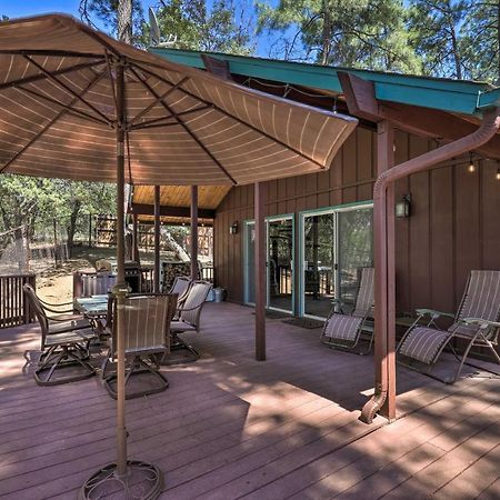 Rustic-Chic Prescott Cabin With Deck In Wooded Area! Bagian luar foto