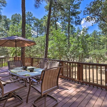 Rustic-Chic Prescott Cabin With Deck In Wooded Area! Bagian luar foto