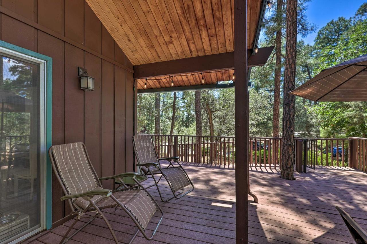 Rustic-Chic Prescott Cabin With Deck In Wooded Area! Bagian luar foto